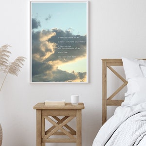 Poetry | Photograph | Digital Download Print | Wall Art | Clouds | Gradients