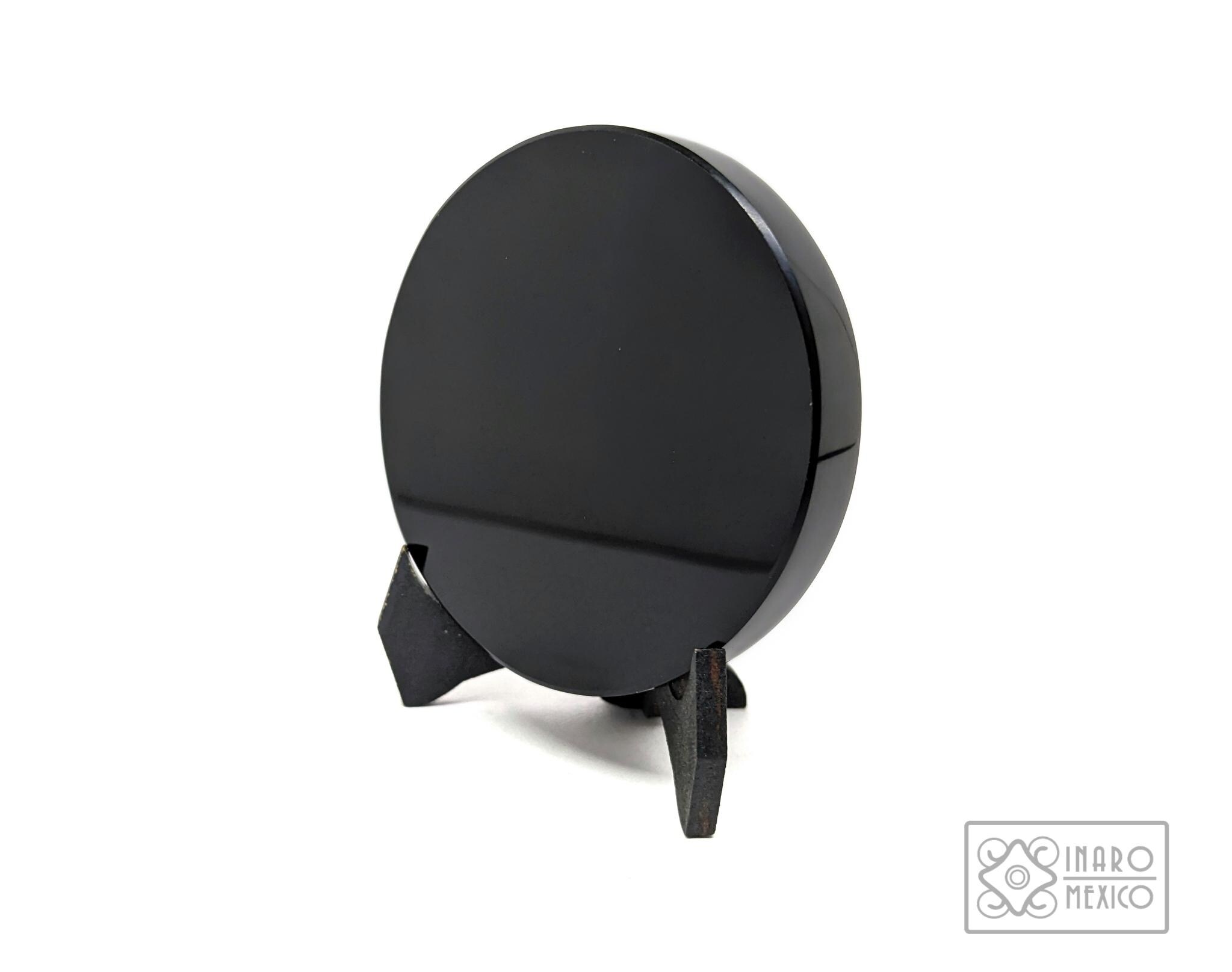 Miroir Mural Noir à Gratter En Bois Obsidienne Style Démon Avec Crâne - Décoration Mystique Pour Mur