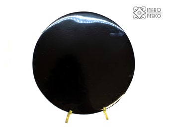 Scrying Reflective Black Obsidian Mirror | Inspired by Tezcatlipoca | 4” (10 cm) | Tool for Energy Cleansing & Protection