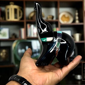 黒曜石　マヤ　tortuga カメ　置物　メキシコ　宝石 Mexican Obsidian Turtle - Etsy