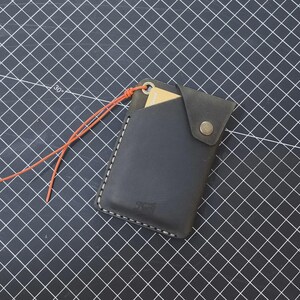 Leder Geldbörse - Handgefertigte Echtleder Geldbörse - Minimalistische Herren Geldbörse, Kartenhalter, Geschenk Leder Accessoires