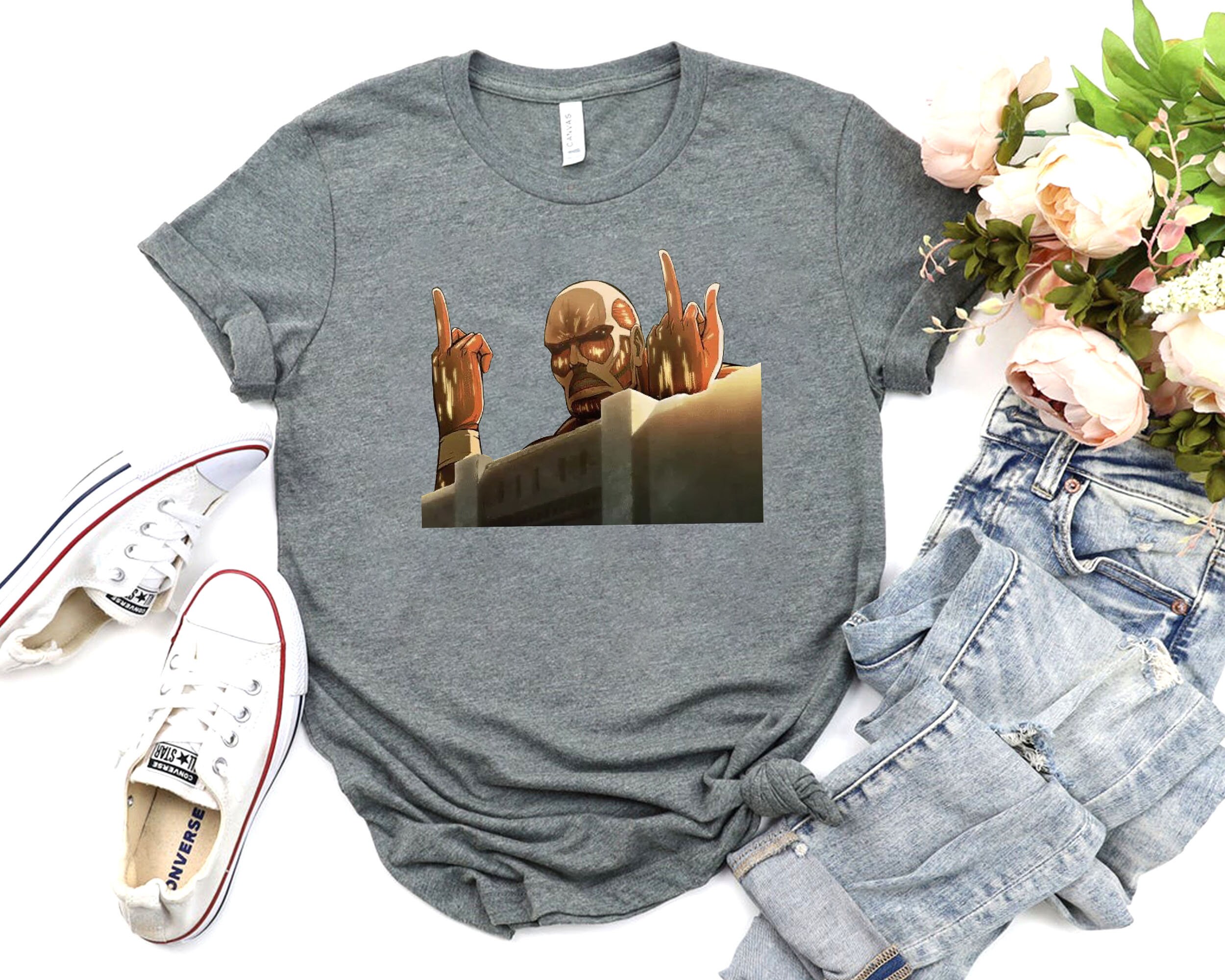 Colossal Titan Attack on Titans Shirt Attack On Titan Shirt | Etsy