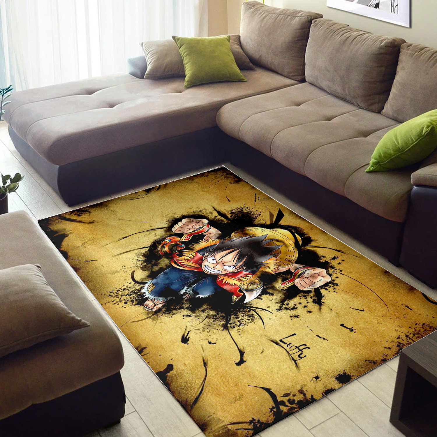 Anime Cute Floor Rug Carpet Room Home Living Rug Japanese Etsy