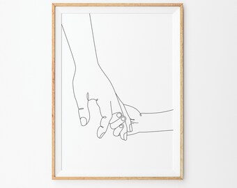 Holding Hands Art Etsy Holding Hands Art Etsy