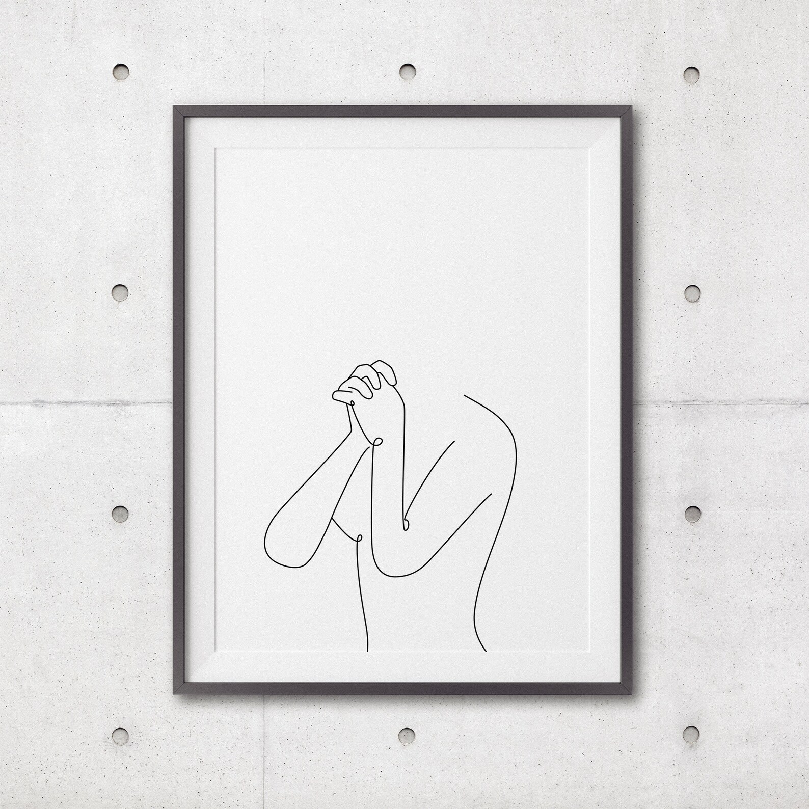 Woman Praying Line Art Female Body Line Drawing Print Pray Etsy