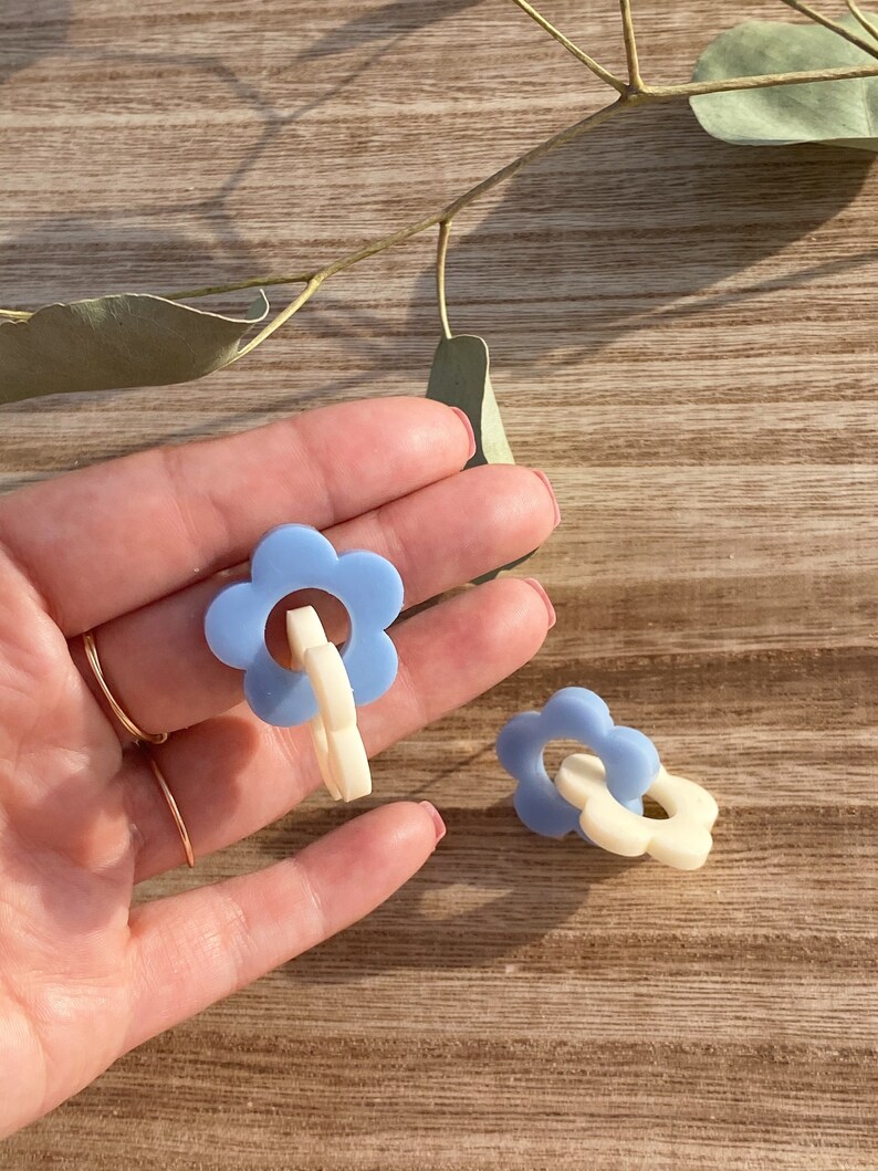 Flower Link Earrings