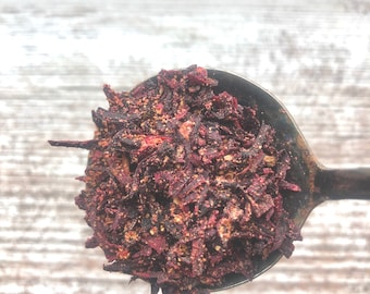 Strawberry Mango Hibiscus Tea Best Summer Iced Tea - Hibiscus Tea - Organic Herbs - Tart