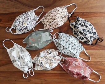 Masque en tissu lavable - Adulte et Enfant - 60 modèles différents