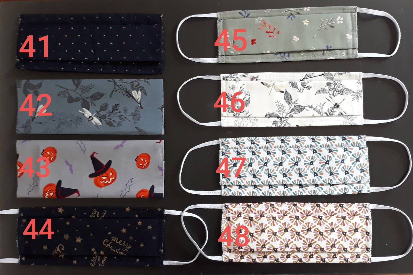 Masque Enfants Lavable – Tissu 5 Couches | Poche Filtre PM2.5 | Réglable | 100% Coton | Chat Mignon - 5