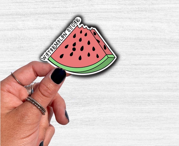 Watermelon Sugar Harry Styles Inspired Sticker Tpwk Fine Etsy