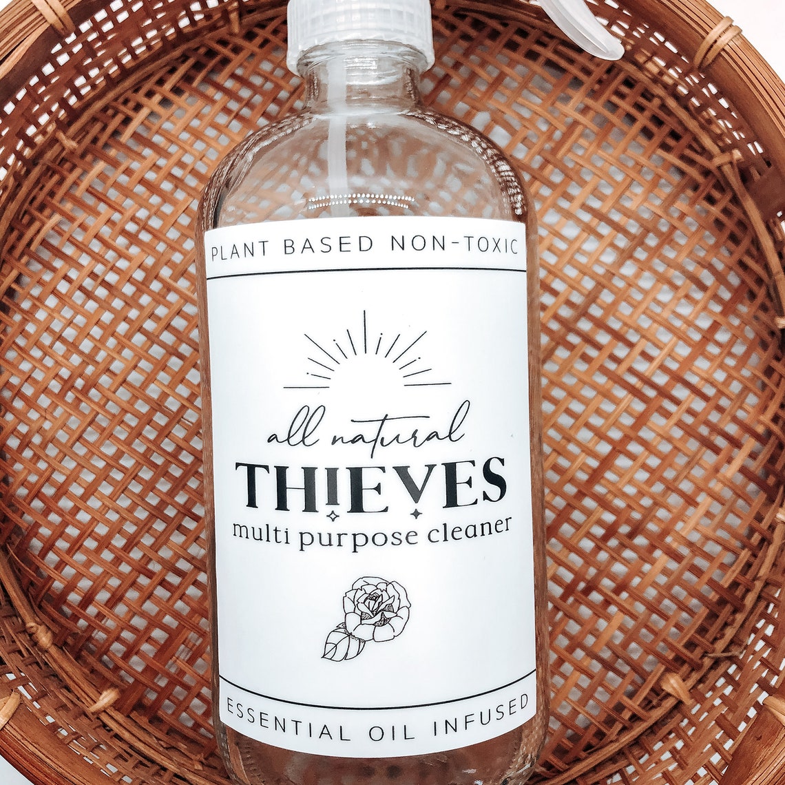 Thieves Cleaner Label Multi Purpose Label 16oz Glass Etsy