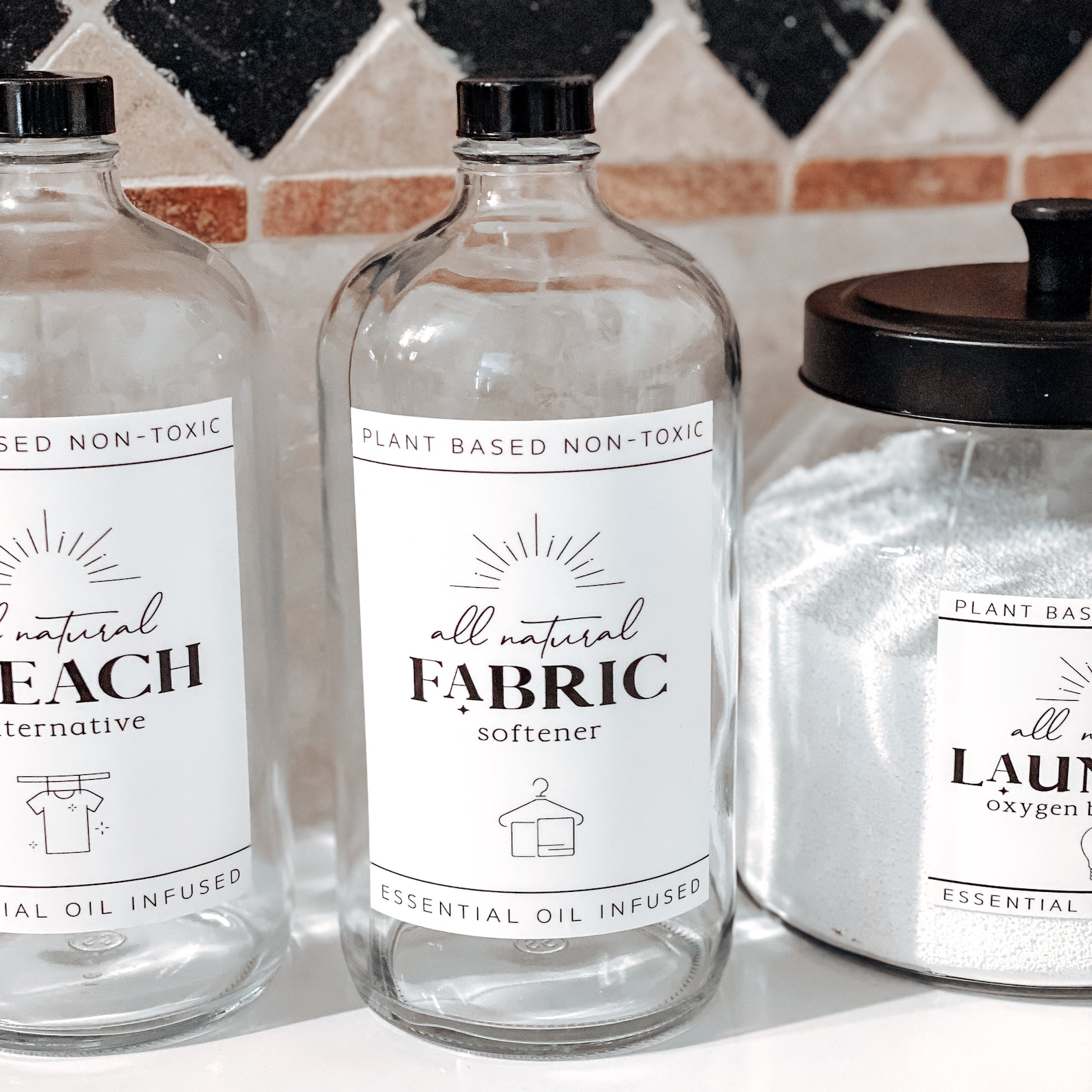 Fabric Softener Label 32oz. Glass Label Detergent Label Etsy