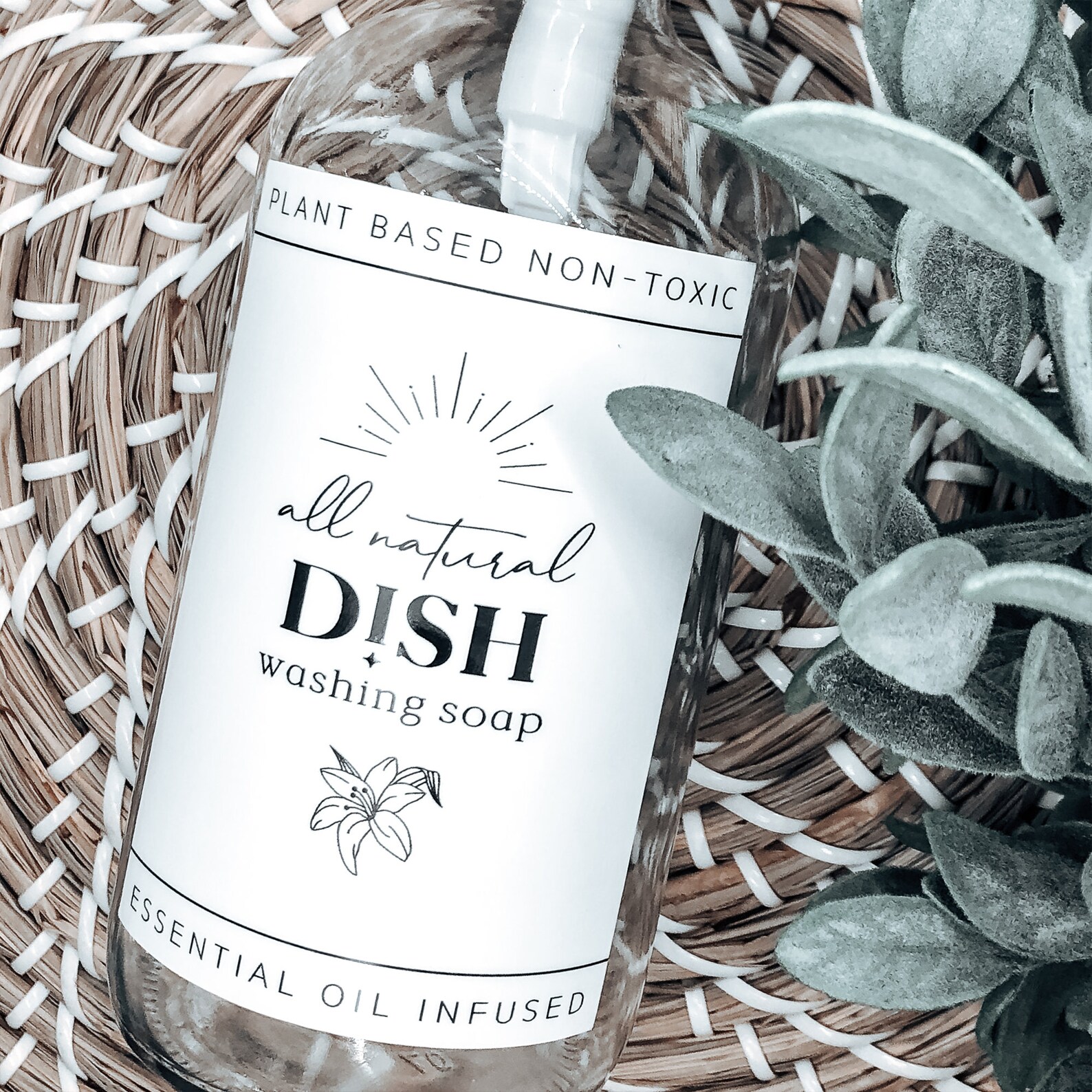 All Natural Dish Soap Label Dish Soap Label Soap Label - Etsy