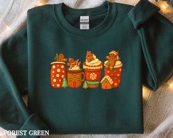 Gingerbread Cookie Crew Sweatshirt, Cute Christmas Baking Sweatshirt, Cookies Sweatshirt, Cookie Lover Shirt, Cozy Gift For Women And Family
