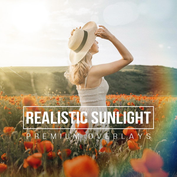 140 REALISTIC SUNLIGHT OVERLAYS | SunLight for Photoshop Overlays, Sunlight photoshop overlays, Light beams overlays, Sun Flare Overlay