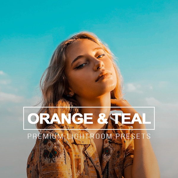 30 ORANGE & TEAL Lightroom Presets Mobile , Blogger presets, Instagram presets, Lightroom Mobile Presets, Photo filter, Travel Presets