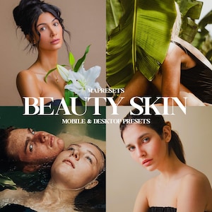 10 Beauty Skin Lightroom Presets | Smooth Glow Effect, Soft Portrait Tones, Selfie Makeup Filters, Skin Retouch Presets for Mobile & Desktop