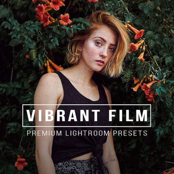 10 VIBRANT FILM Lightroom Mobile and Desktop Presets | Airy preset, Bright Preset, Analog preset, Grain preset, vsco Film, Blogger Presets