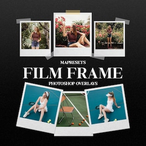 40 Film Frames | Instant Retro Borders, Vintage Snapshot, Negative Film Strips, 35mm Kodak Style Film Effects