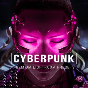 10 CYBERPUNK FILM Lightroom Mobile and Desktop Presets, Night City, Clean, Bright, Neon preset, Tokyo, Photo Filters, CyberPunk preset