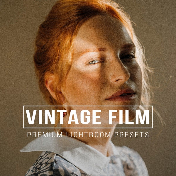 10 VINTAGE FILM Lightroom Mobile and Desktop Presets Premium | Analog Retro Film Look Color, Retro preset, Film Preset, Vintage Grain preset