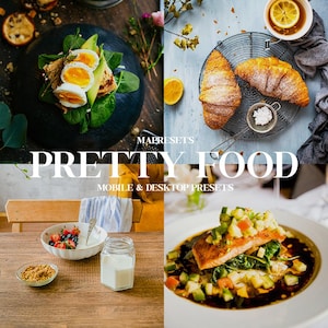 10 Pretty Food Lightroom Presets | Food Blogger Filters, Bright & Clean Food Photography, Delicious Tasty Food Edits
