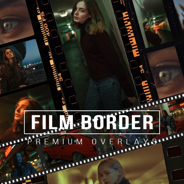 75 FILM BORDER | Negative Film Frames Kit, insta film, film negative border, film strip, kodak borders 35mm Borders, Cinematic border