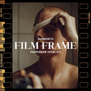 90 Film Frames | Negative Film Borders, 35mm Strips, Kodak Style Aesthetic, Cinematic Look, Instagram-Ready Film Frame Pack