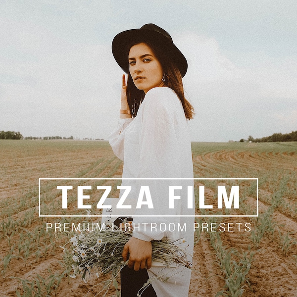 10 TEZZA FILM Lightroom Mobile and Desktop Presets Premium | Retro Presets , Analog Retro, Vintage 35mm Kodak Portra, Blogger Filter