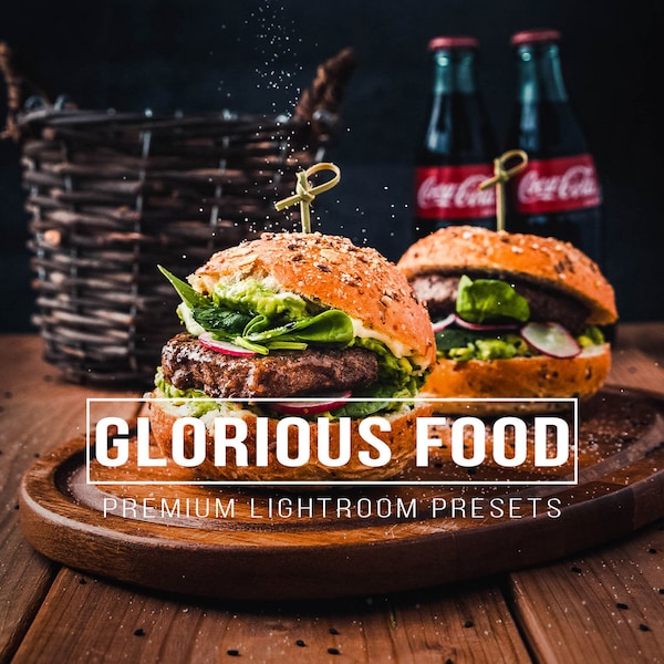 10 GLORIOUS FOOD Lightroom mobile and Desktop Preset | Food Presets, Food Blogger Presets, Food Filters, Tasty food, Pretty Food, Yummy food