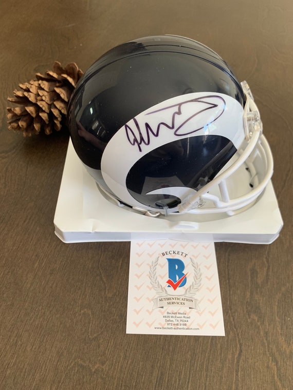 Atlanta Falcons Todd Gurley II Mini Helmet Shadowbox w card