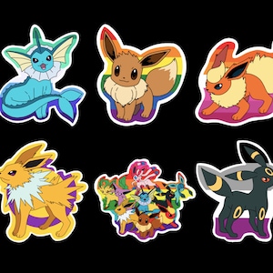Eevee Evolutions Sticker Set