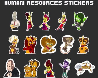 Juego de pegatinas de recursos humanos