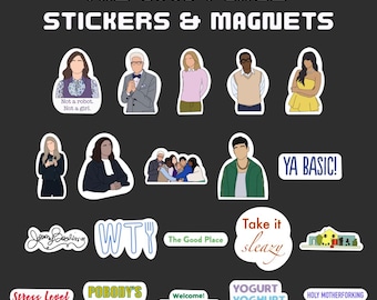 Set de pegatinas e imanes de The Good Place