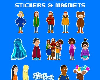 El Gran Norte: Juego de pegatinas e imanes