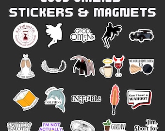 Good Omens Sticker & Magnet Set