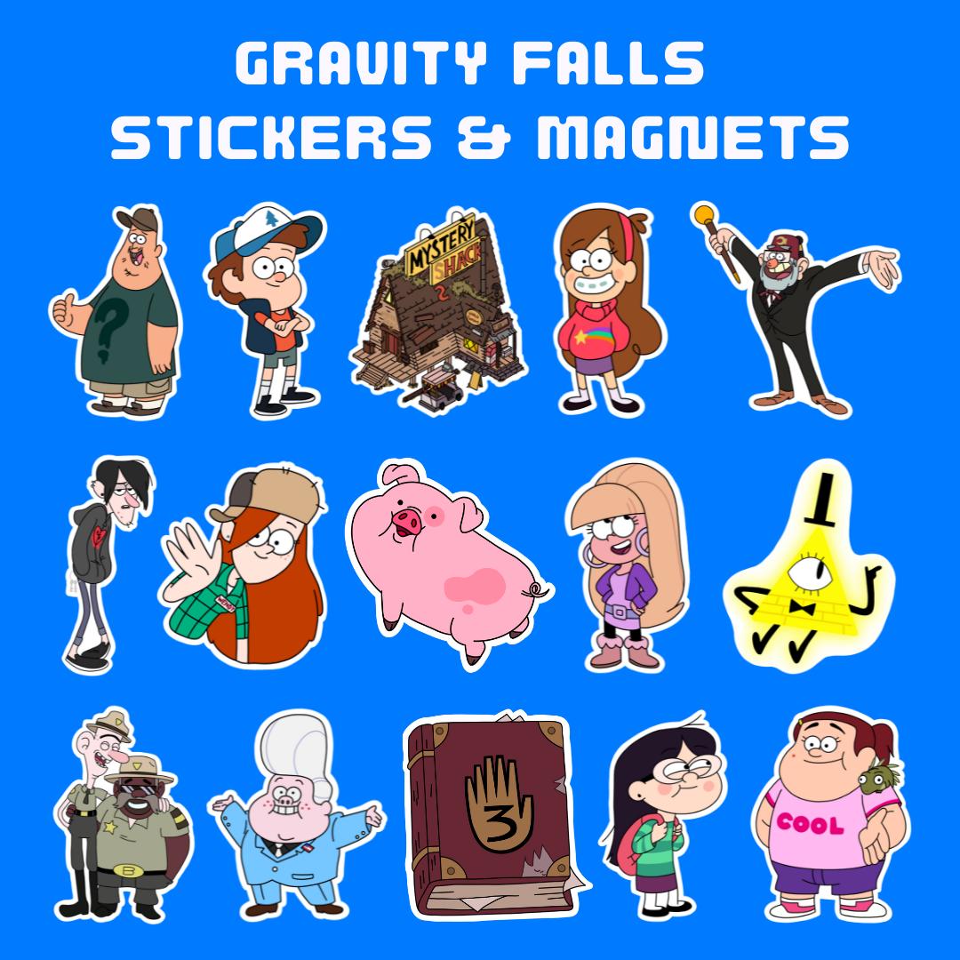 Gravity Falls Sticker & Magnet Set - Etsy