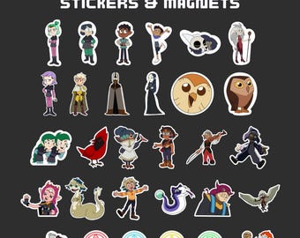 The Owl House Sticker & Magnet Set