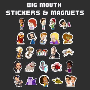 Big Mouth Sticker & Magnet Set
