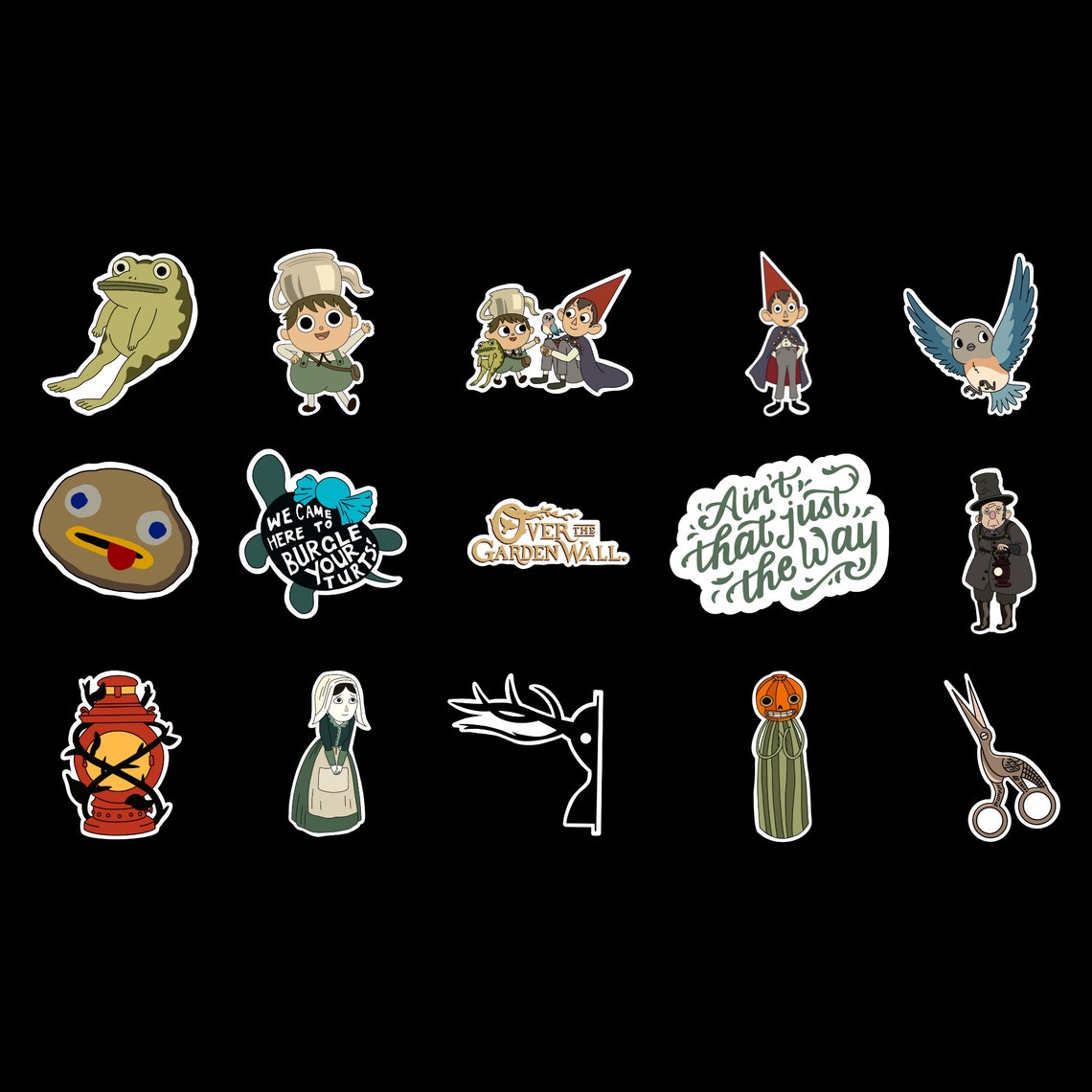Over the Garden Wall Sticker Set Etsy