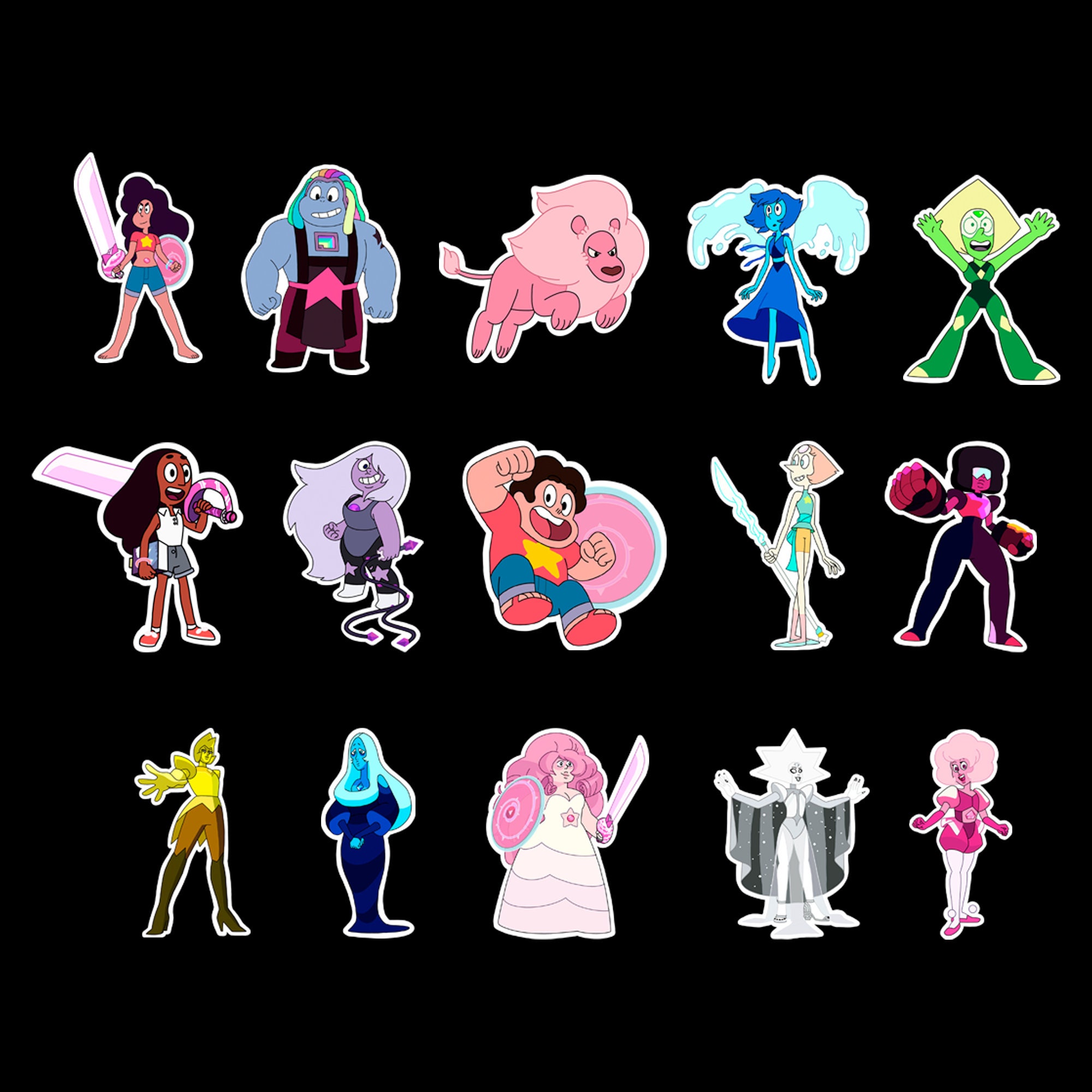 Steven Universe Enamel Pin Collection Pink Gems Blue Diamond Garnet Cartoon  Tv Series Characters Brooch - Brooches - AliExpress