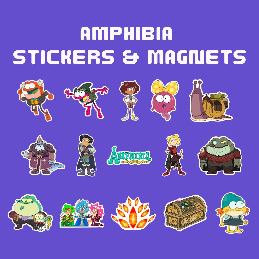 Amphibia Sticker & Magnet Set - Etsy