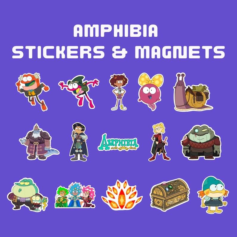Amphibia Sticker & Magnet Set - Etsy