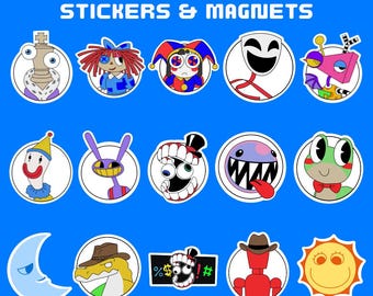 El increíble juego de pegatinas e imanes del circo digital