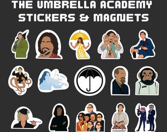Set de pegatinas e imanes de Umbrella Academy