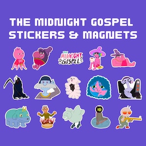 The Midnight Gospel Sticker & Magnet Set