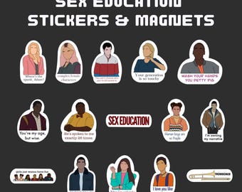 Set de pegatinas e imanes de educación sexual