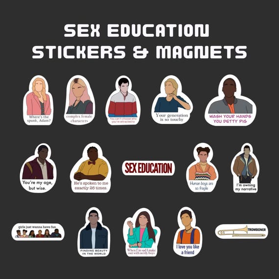 Sex Education Sticker & Magnet Set