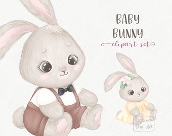 Baby Bunny Clipart Etsy Baby Bunny Clipart Etsy