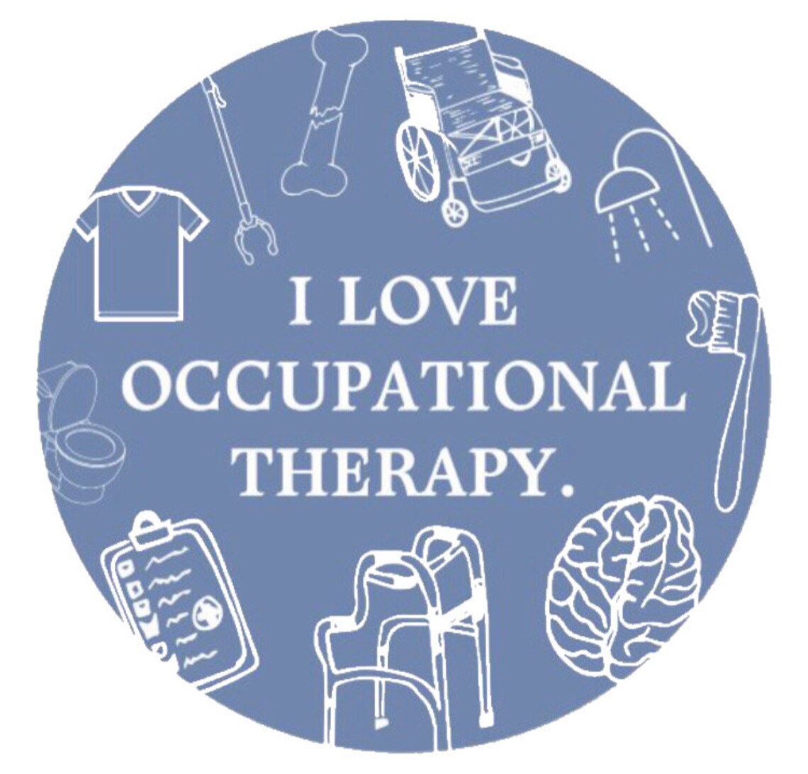I Love Occupational Therapy Sticker Etsy